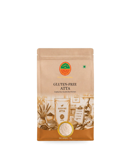 Gluten Free Atta 750 g pack on a white background