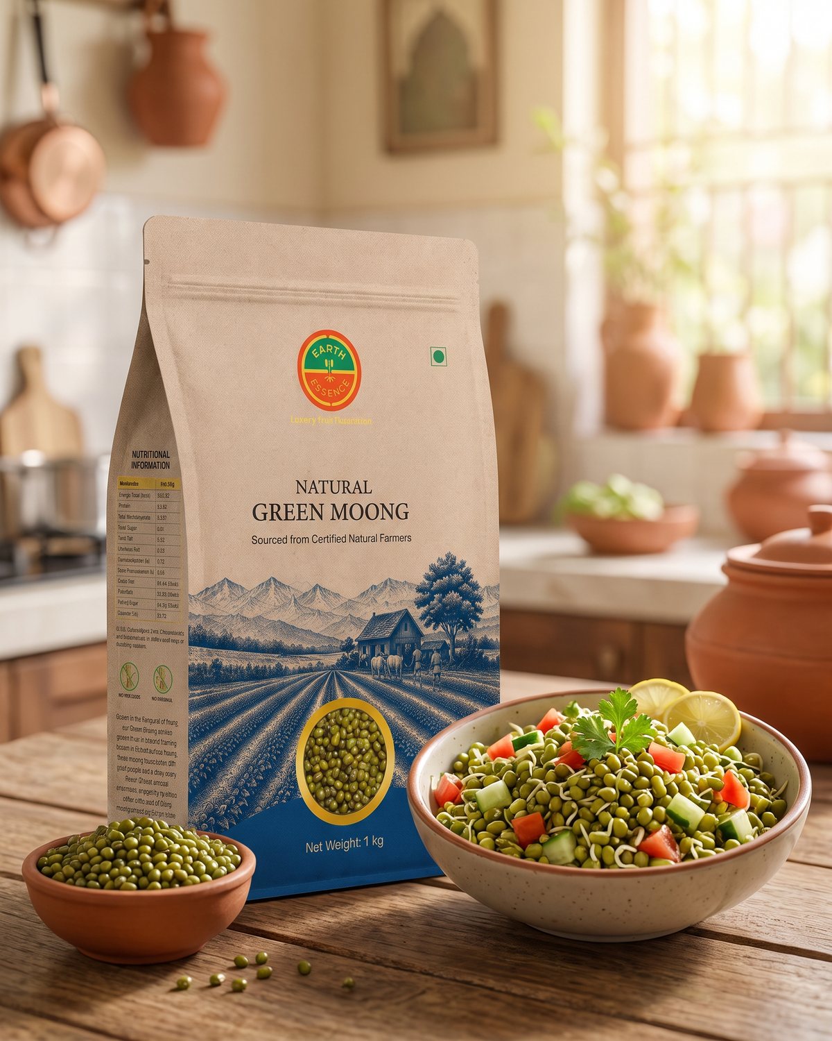 Natural Whole Green Moong