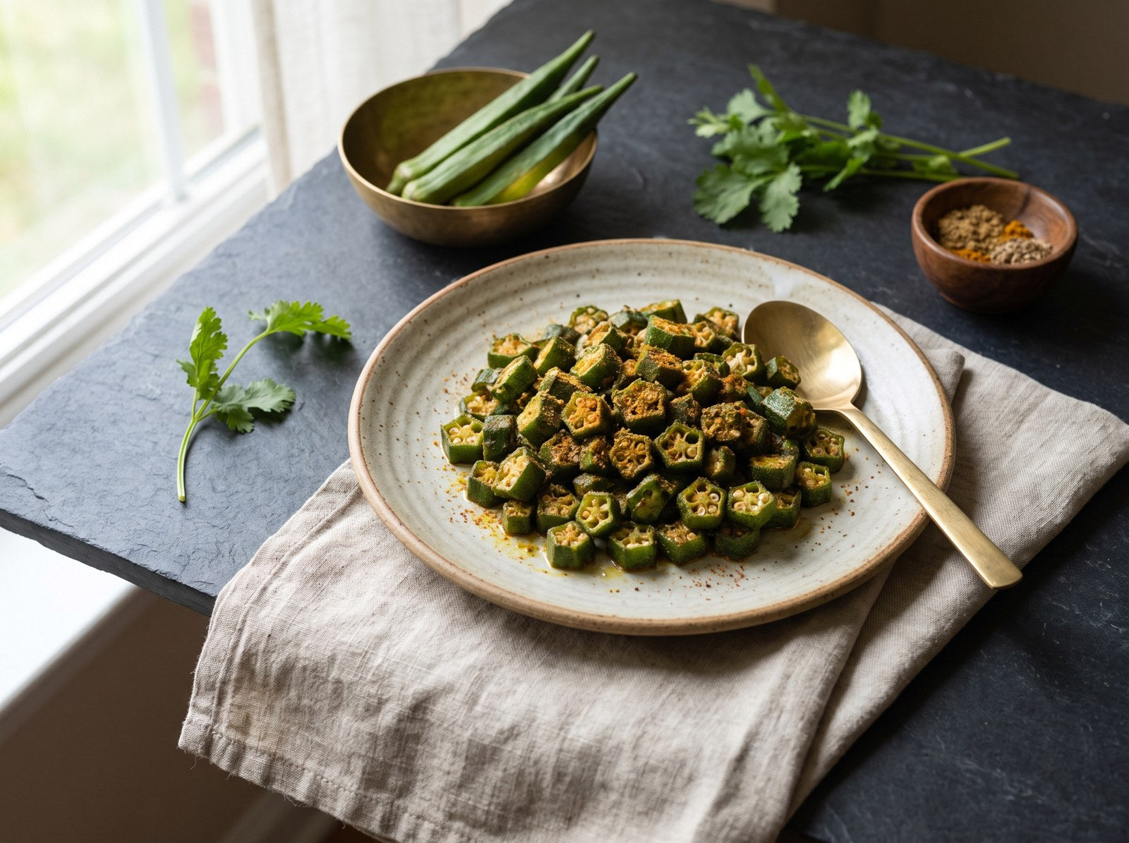 Tawa Masala Bhindi